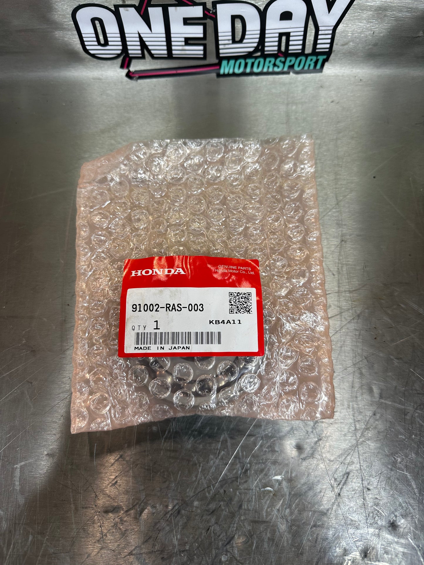 Genuine Honda Rear Mainshaft Bearing 91002-RAS-003