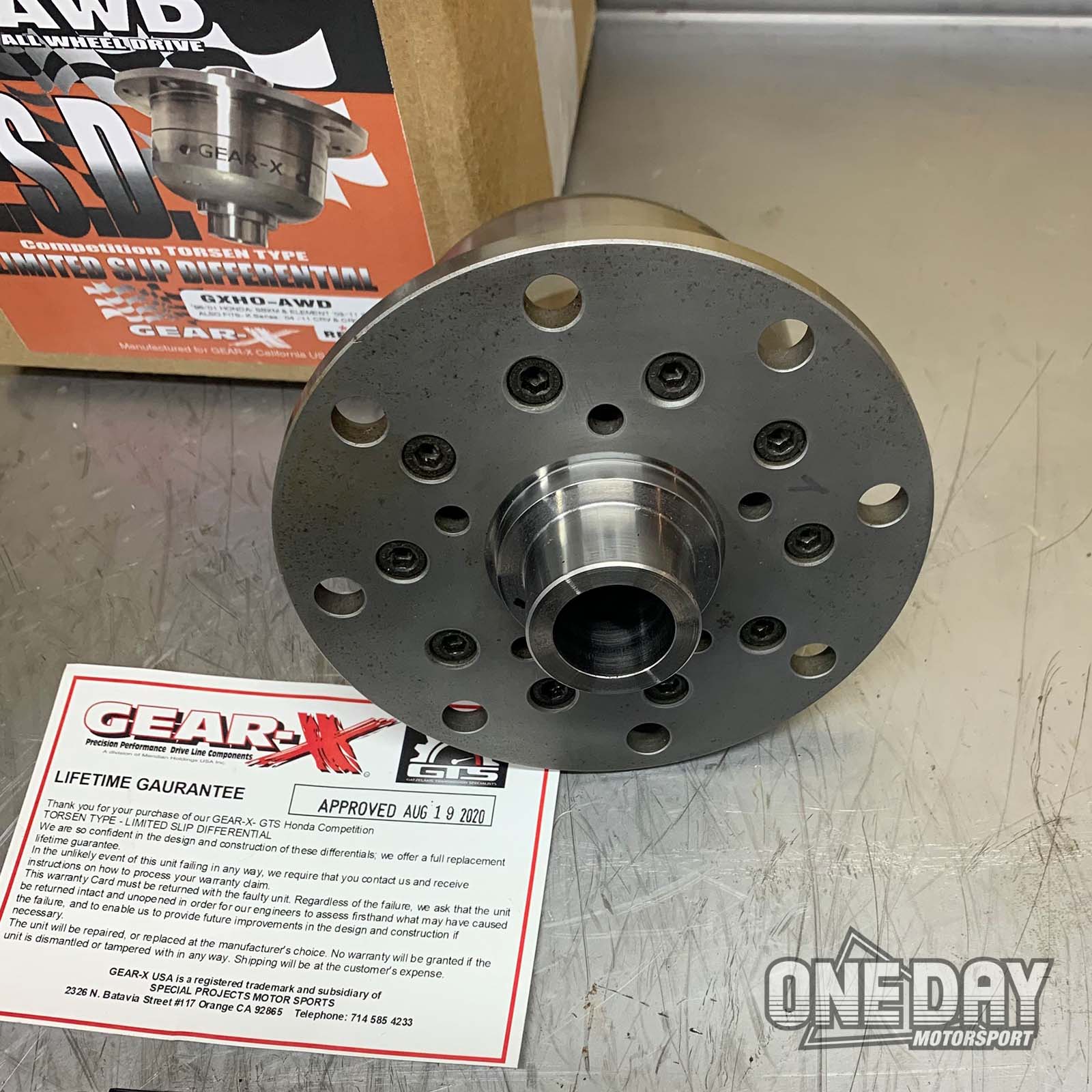 Gear X Rear LSD CRV AWD – OneDayMotorsport